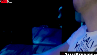 Jocks Jonathan Darko and Tony Cisser drown in each other tongue
