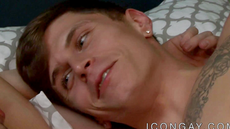 Handsome homo Michael Delray lovemaking anally with jock