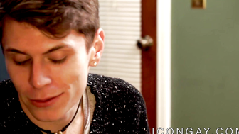 Charming homo Troy Acolla busting ass with cutie tutors cock