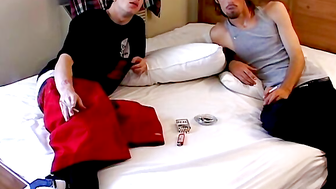 Big cock jacking while inhaling winston cig by skater buddies Ian Madrox and Dustin K