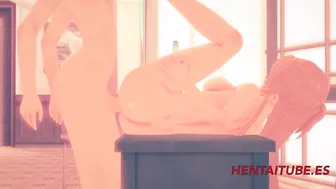 Sword Art Online Anime 3D - Kirito Fucks Asuna on a Table