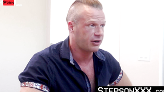 Well built stepdad brian Bonds spanks my ass until he gets horny enough to fuck my as 2
