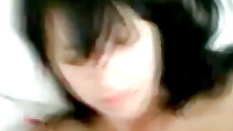 Sexy wife takes a cock doggy style ends with facial