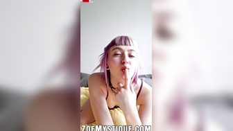 Exposed OnlyFans - Skinny Teen Zoe Mystique Craves For Double Penetration With Sex To