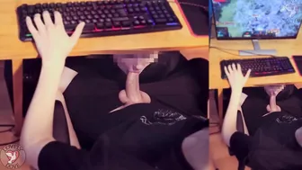 Suck my boyfriends dick while he having fun Dota two