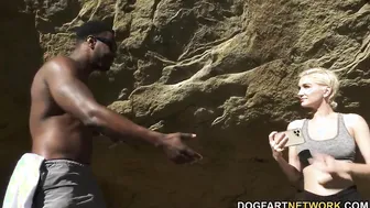 Perverted African Man Invites Skye Blue For Some Huge Penis