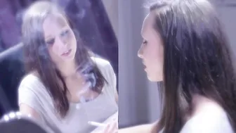 Bombshell Secretary Hottie Smoking two