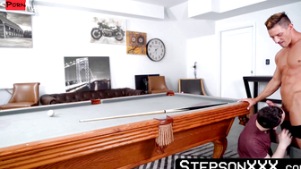 My cute stepson Troye Jacobs gave me a pool table so I gave him my yummy cum