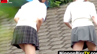 Japanese Schoolgirls Exposed Caught Filming Each Others Private Moments Outside