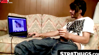 Str8Thugs.com - Fit Devin's post-guitar play cum load jerk off session as a self-rewa