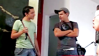 Think porn video – Twinks play act with all the BDSM gear while enjoy orgy