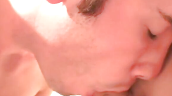 Young amateur rides his lover balls deep before nasty facial