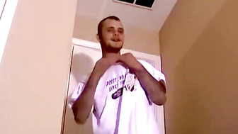 JoeSchmoeXXX.com - Hot stud Scott erupts a huge load all over his towel