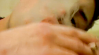 Hot Sivok oozed cum after getting his cock sucked by smoker Jeremiah Johnson