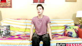 Dick jerking and ass ramming session for an adorable twink