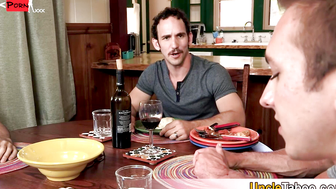 Dinner with our sexy and horny stepdad