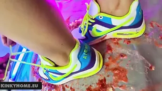 Crash Food Nikes Bdsm - licking sneakers
