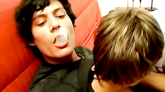 Euro jocks Jerry and Clark were well pleasured in their intense smoke fucking