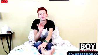 BoyObsession.com - Dylan Mermaid takes a break to stroke his cock for fans