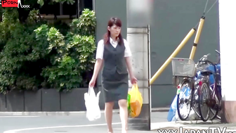 Japanese babes being sharked by brazen voyeurs