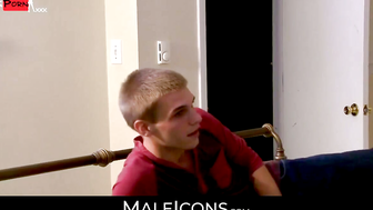 Surprised porn video – MaleIcons.com - Handsome daddy enjoying a hardcore threesome with two hot and horny g