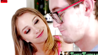 FamilyHandle.com - Teen Aurora Belle takes a massive cock deep inside her tight pussy