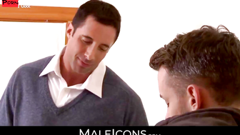 MaleIcons.com - Muscled Nick leads Colton in the bedroom for a hot and Steamy anal fu