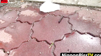 NipponPissTV.com - Japanese women secretly taped while pissing hard outdoors