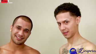 Straight Latinos Rafael and Alex  are sucking dicks for the first time