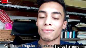 LecheLatinos.com - Young straight Latino's raw fuck and facial for money in a wild ro
