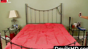 Jessie inspires her boss for some nasty bed activities in a quick fuck session