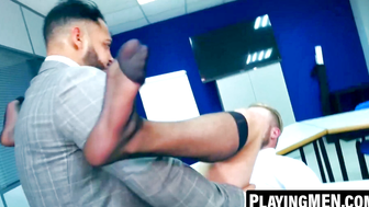 PlayingMen.com - Malek Tobias ass drilled and moaned from hunk Viktor Rom