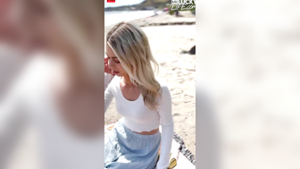 Malibu Beach Date With Blonde Babe Jill Kassidy