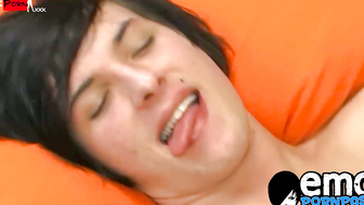 Young emos Aidan Chase and Preston Andrews have anal sex