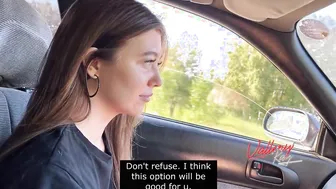 Whore blown inside the vehicle and cheated her BF