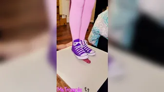 Cockcrush and Ball Stomp with Converse Knee-Highs and Precum Tape