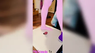 Cockcrush and Ball Stomp with Converse Knee-Highs and Precum Tape