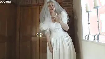 hazel into wedding dress