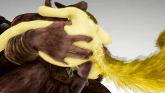 Furry Anal Hoe x Monster Dick 3D