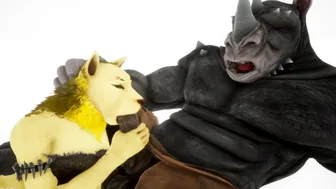 Furry Anal Hoe x Monster Dick 3D