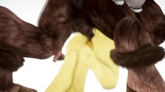Furry Anal Hoe x Monster Dick 3D