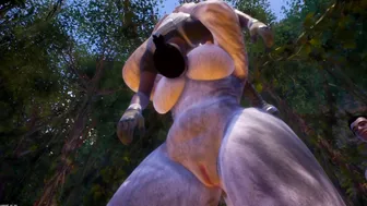 Furry Tali x 2 Men