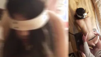 Filipina ROUGH Anal Split Screen Face Reaction