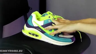 Sneakers bondage - Emily loves her Nike very much