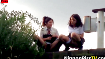 Natures Call Japanese Schoolgirls Uninhibited, Uncomfortable Peeing Exposed