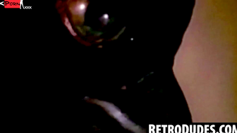 RetroDudes.com  Vintage Bearded Stud Satisfies His Desires and Swallows a Thick, Juicy Cock