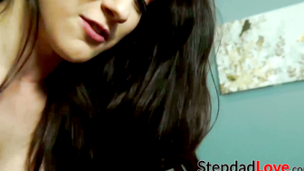 Cute daughter with thick ass loves banging stepdad in doggy