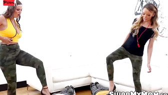 Boot Camp Babes Kenya and Pristine Extreme help their stepsons with military training by fu