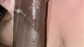 Cougar bbc Slow Deep Oral Sex Choking on his bbcs