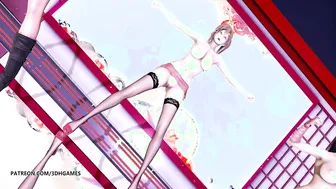 [MMD] Waiting for a Chance to Pounce (虎視眈々) Nude Dance DOA Mai
